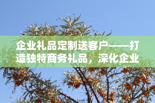 企业礼品定制送客户——打造独特商务礼品，深化企业客户关系
